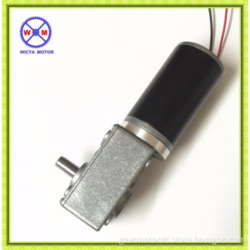 12v right angle metal gearbox high torque worm dc gear motor